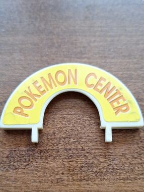 Polly Pocket Vintage Pokémon Center Yellow Arch Logo Toy Accessory